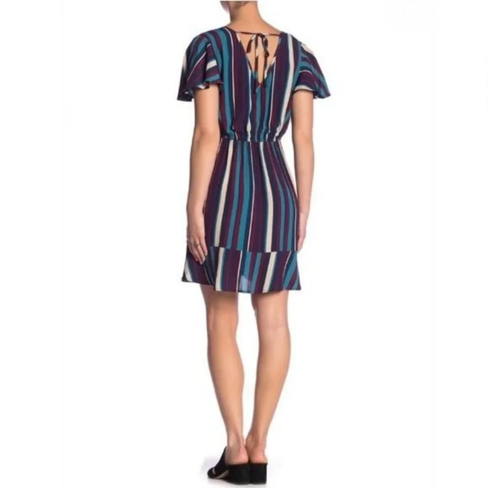 Band of Gypsies Annie Short Sleeve Ruffle Dress XS - Picture 3 of 15